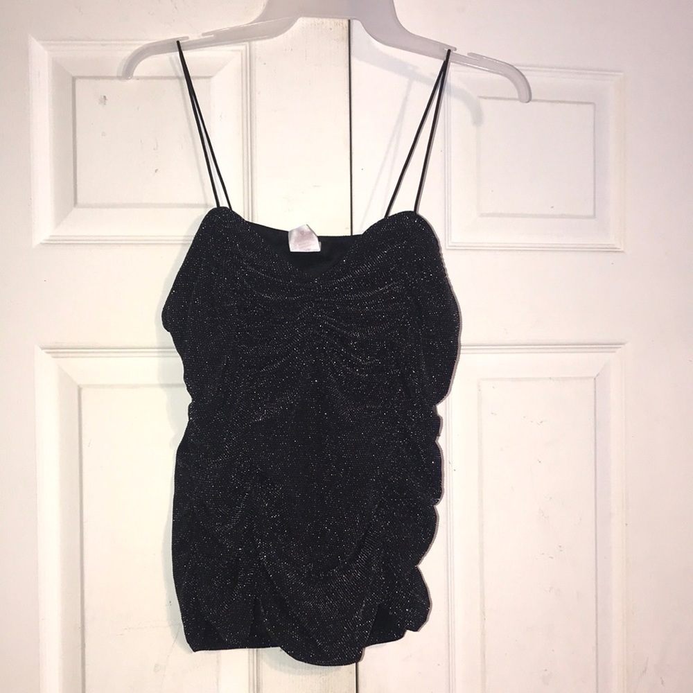 NWT Junior’s Sparkly Ruched Top